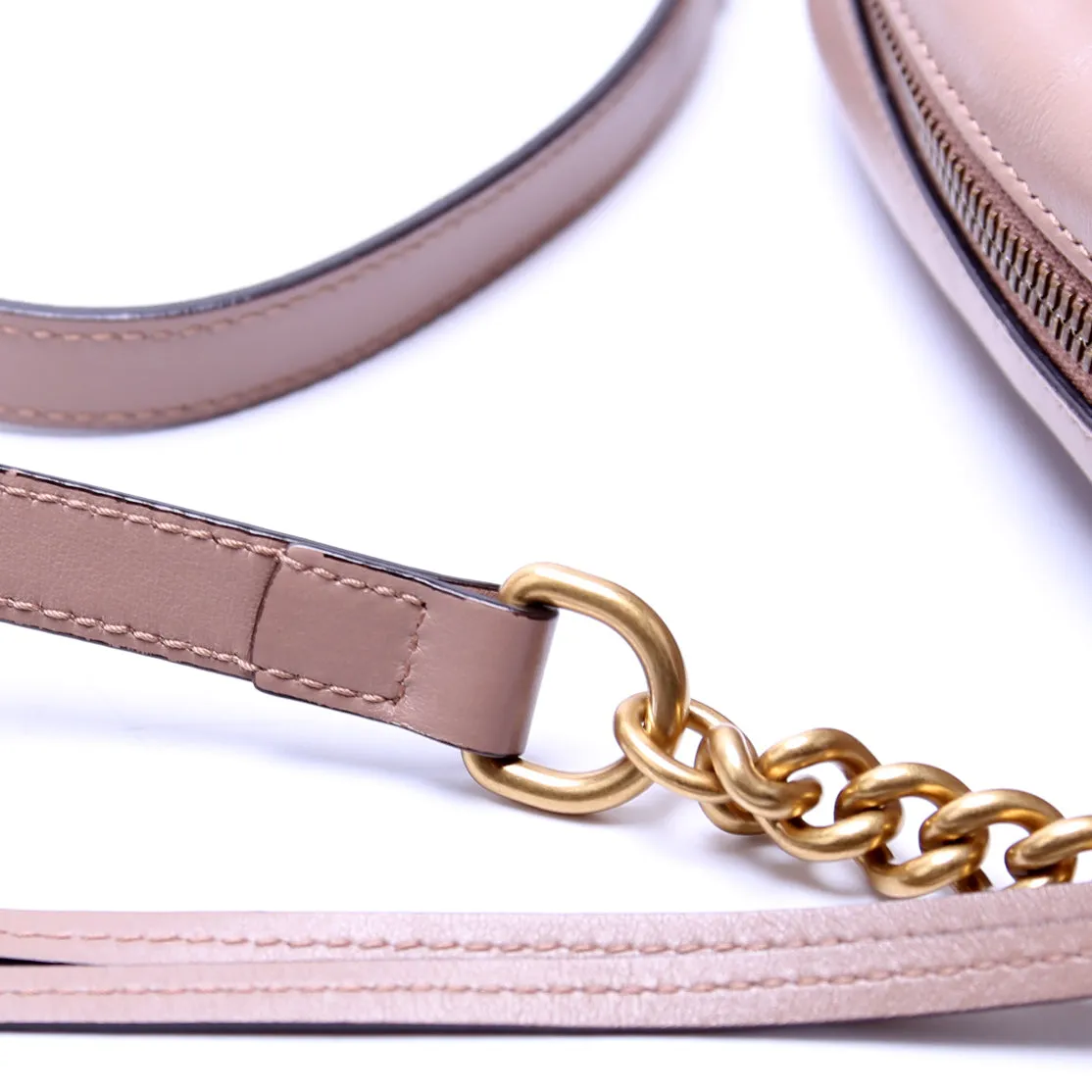 447632 Marmont Small Leather Camera Nude