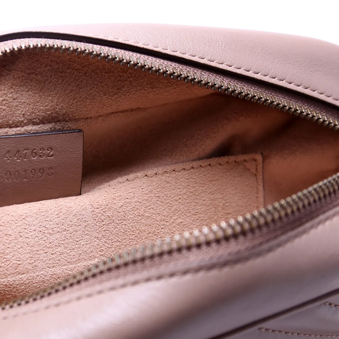 447632 Marmont Small Leather Camera Nude