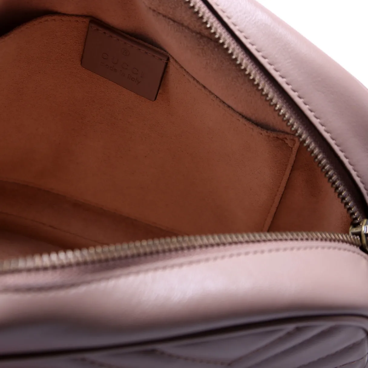 447632 Marmont Small Leather Camera Nude