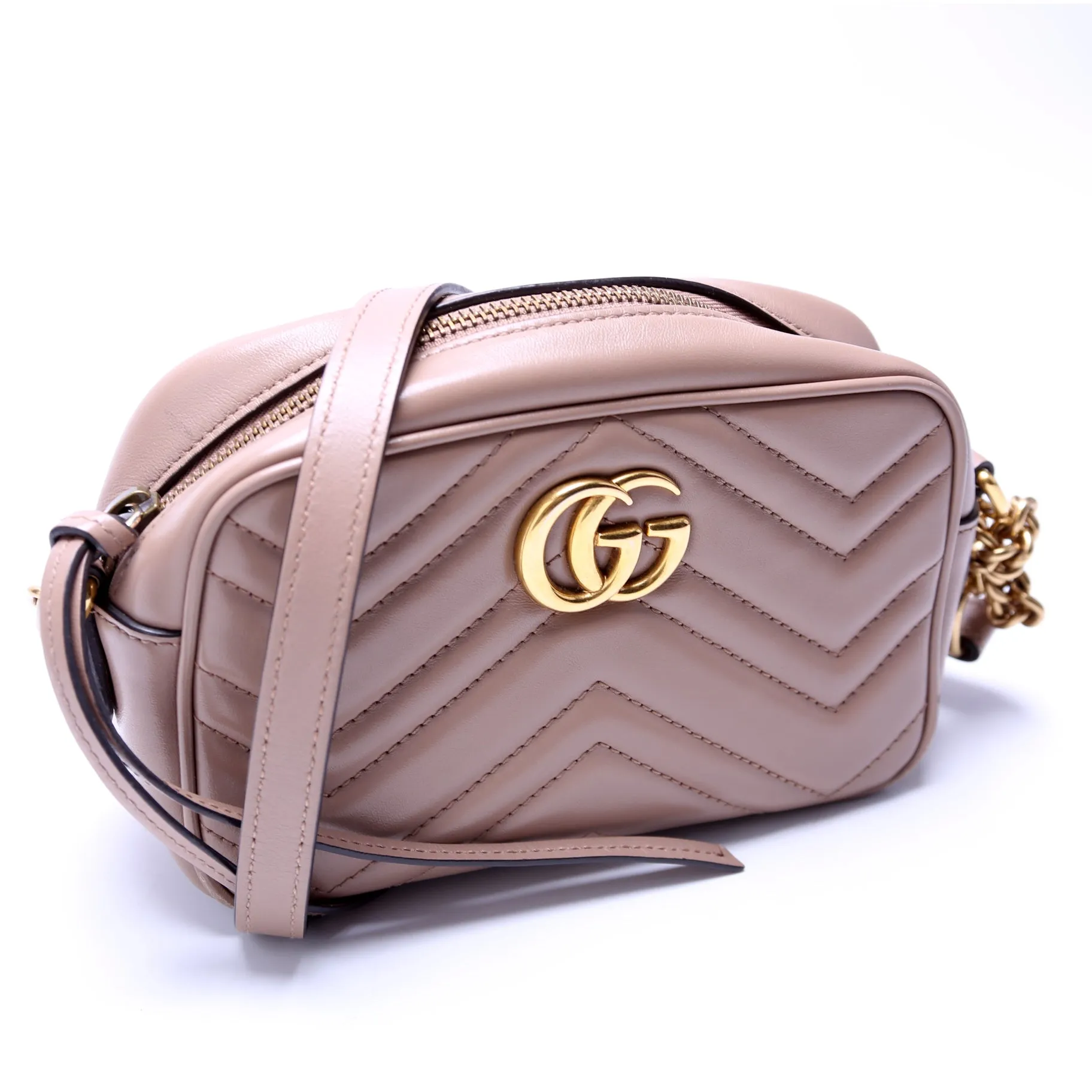 448065 Marmont Mini Camera Bag Tan