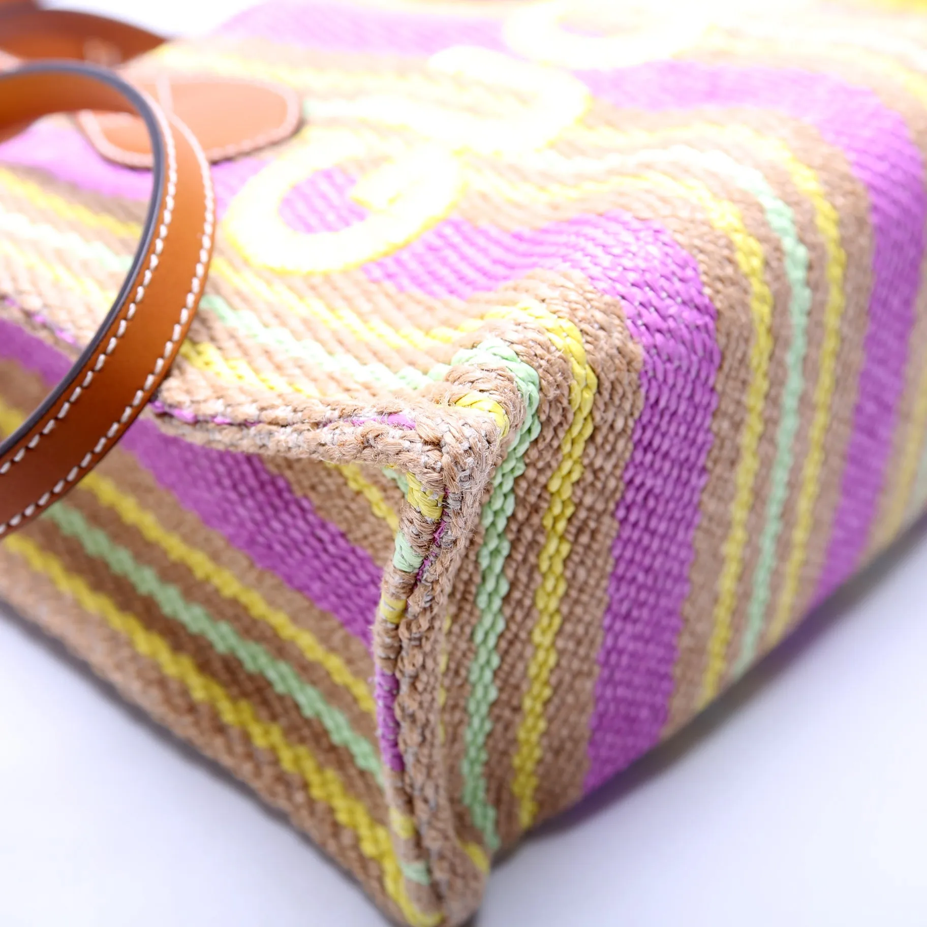 779670 Jute Tote Small Multicolor/Brown