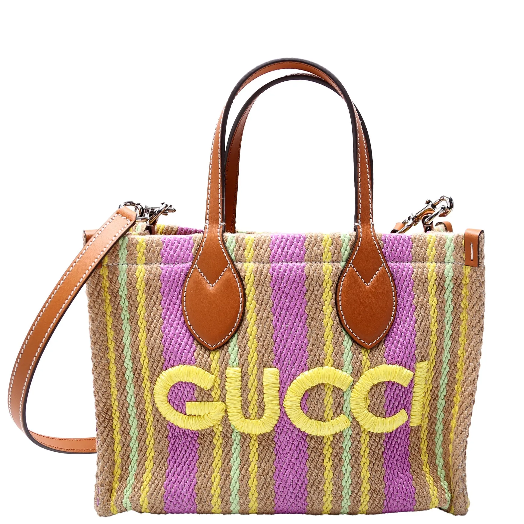 779670 Jute Tote Small Multicolor/Brown