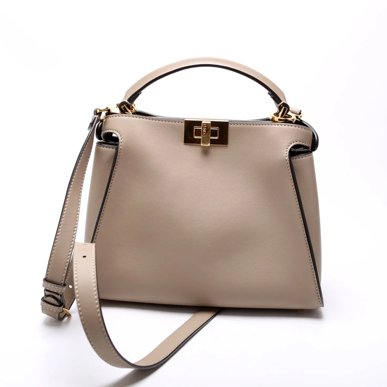 8BN302 Peekaboo Essentially Medium Calfskin Tan