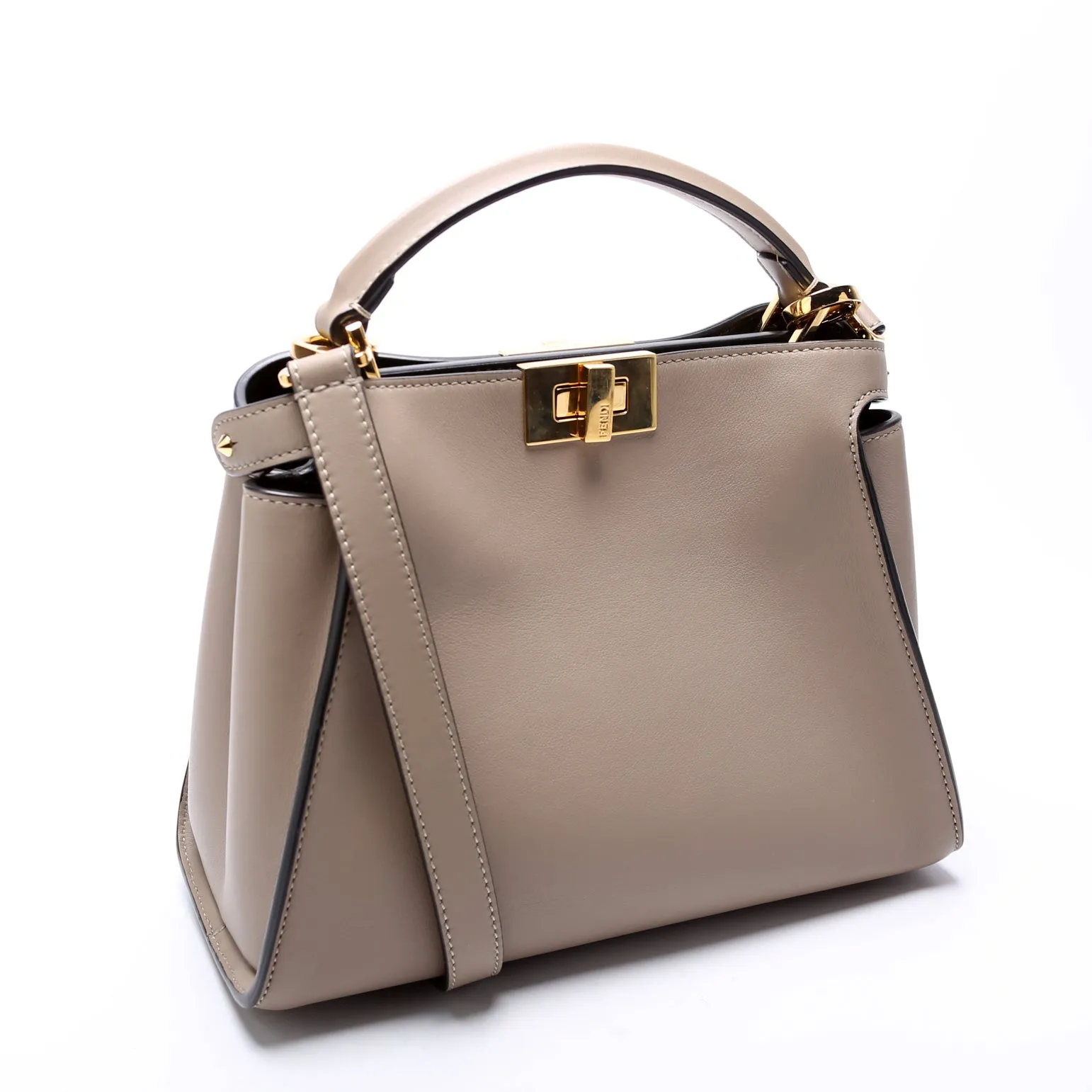 8BN302 Peekaboo Essentially Medium Calfskin Tan