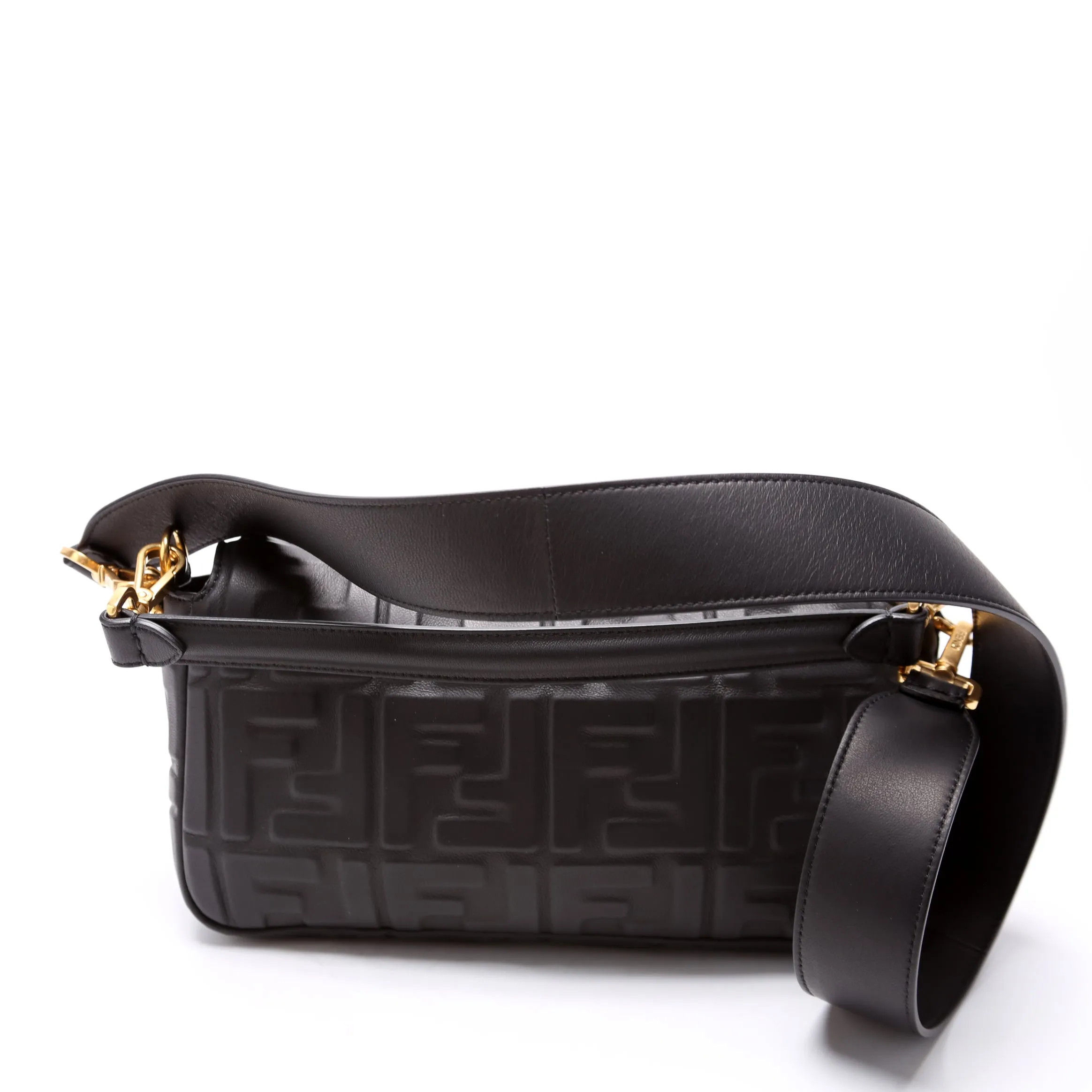 8BR600 Baguette FF Embossed Nappa Black