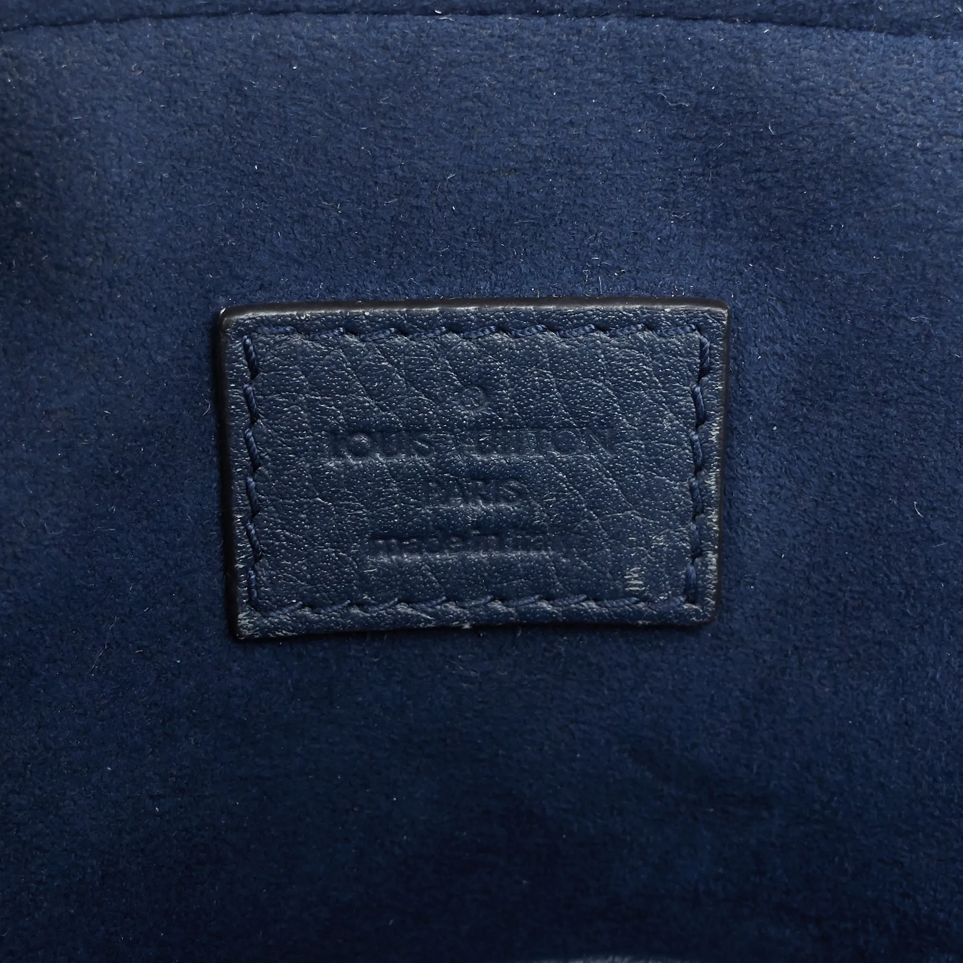 Amazone Blue Taurillon Leather Crossbody Bag