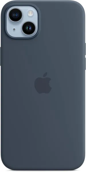 Apple iPhone 14 Plus Silicone Case with MagSafe  Storm Blue