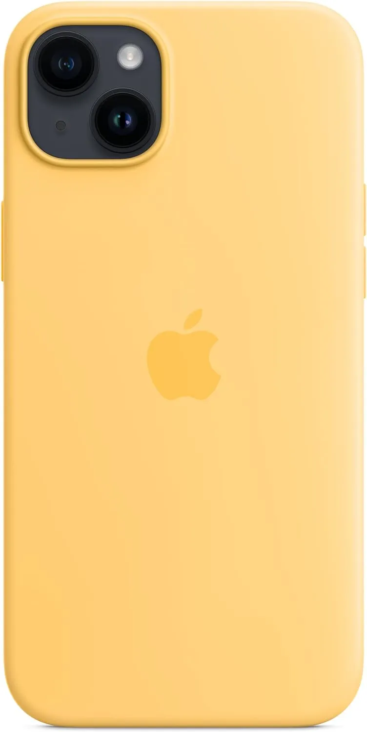 Apple iPhone 14 Plus Silicone Case with MagSafe  Sunglow