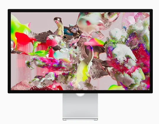 APPLE Studio Display 27-inch 5K Retina display. 12MP Ultra Wide camera with Centre Stage. Studio-quality mics. Six-speaker sound system with Spatial Audio