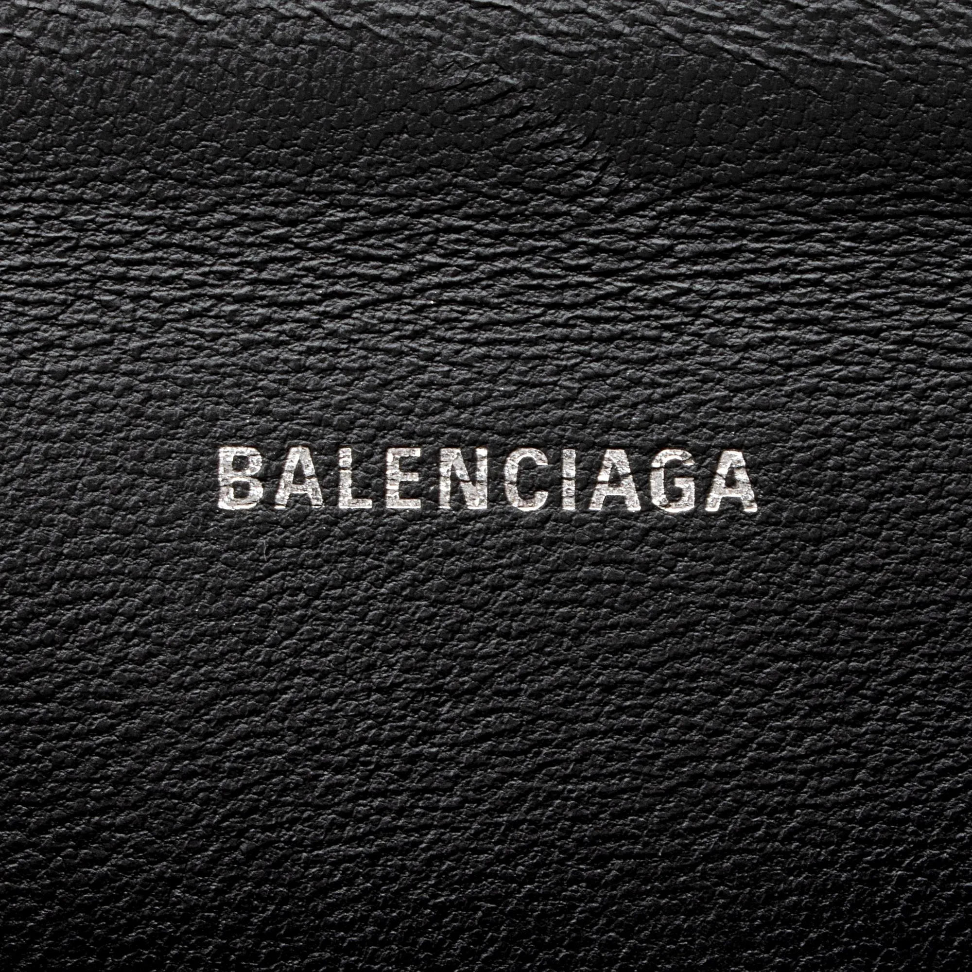 Balenciaga BB Monogram Denim Hourglass XS Top Handle (SHF-q6T640)