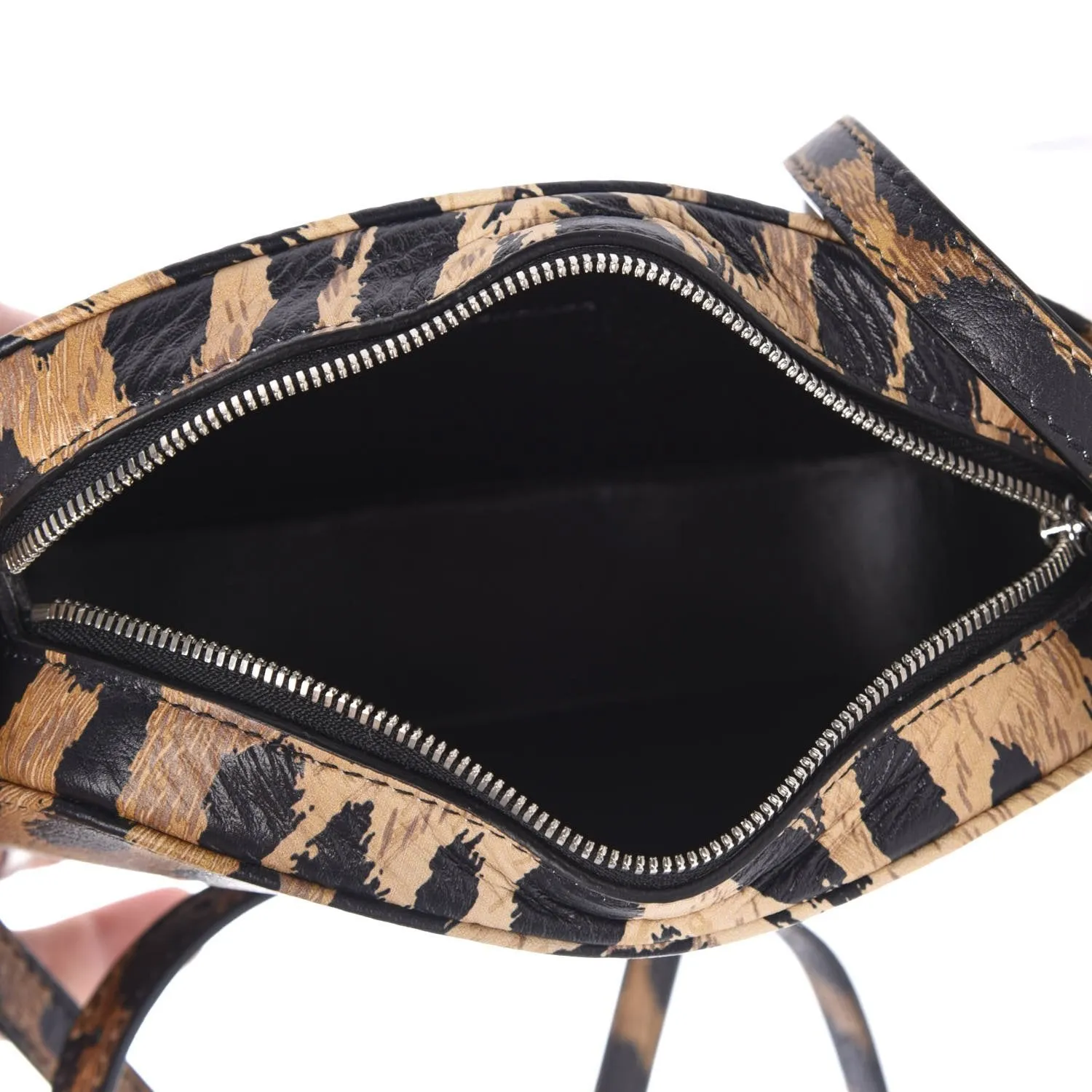 Balenciaga Calfskin Logo Printed Leopard XS Everyday Camera Bag 552372