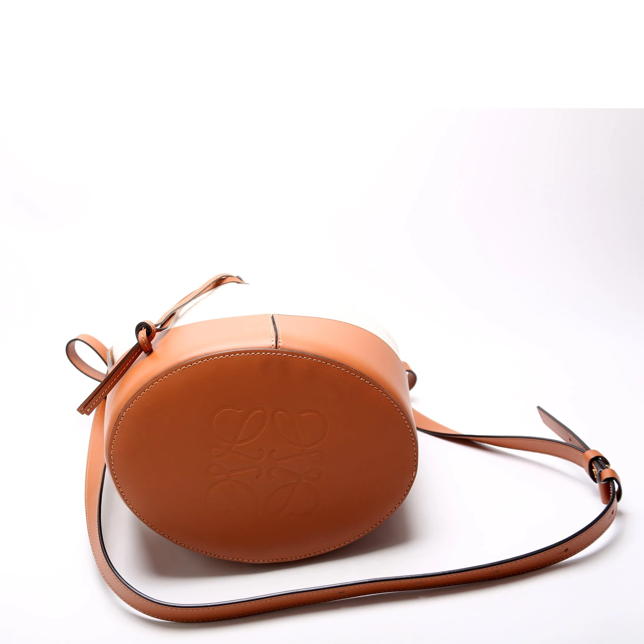 Balloon Bag Medium Anagram Jacquard/Leather Brown
