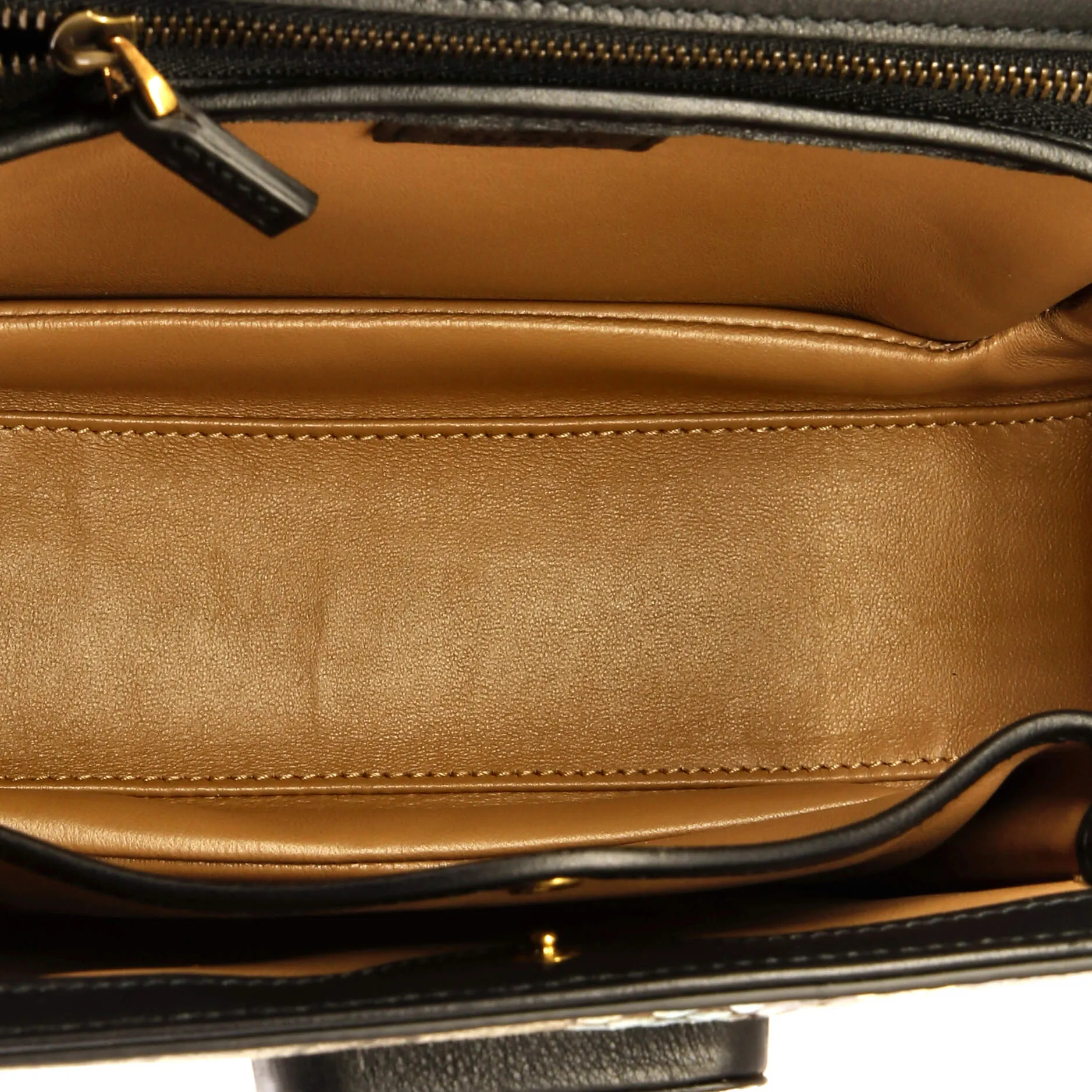 Bamboo 1947 Top Handle Bag GG Coated Canvas and Python Medium