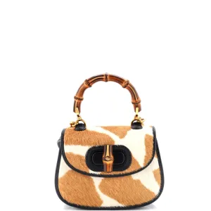 Bamboo 1947 Top Handle Bag Printed Pony Hair Mini