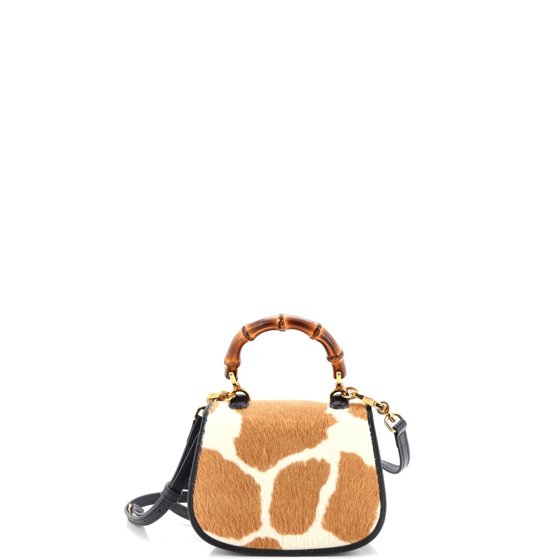 Bamboo 1947 Top Handle Bag Printed Pony Hair Mini