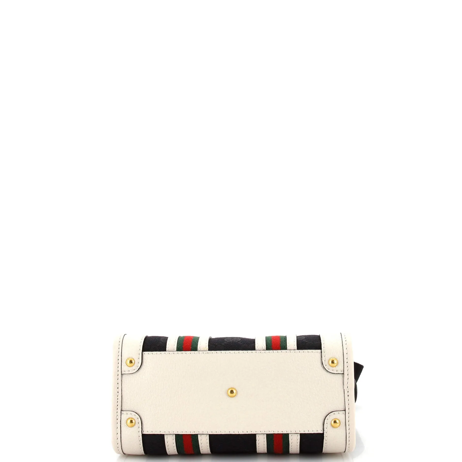 Bauletto Top Handle Bag GG Canvas and Leather Small