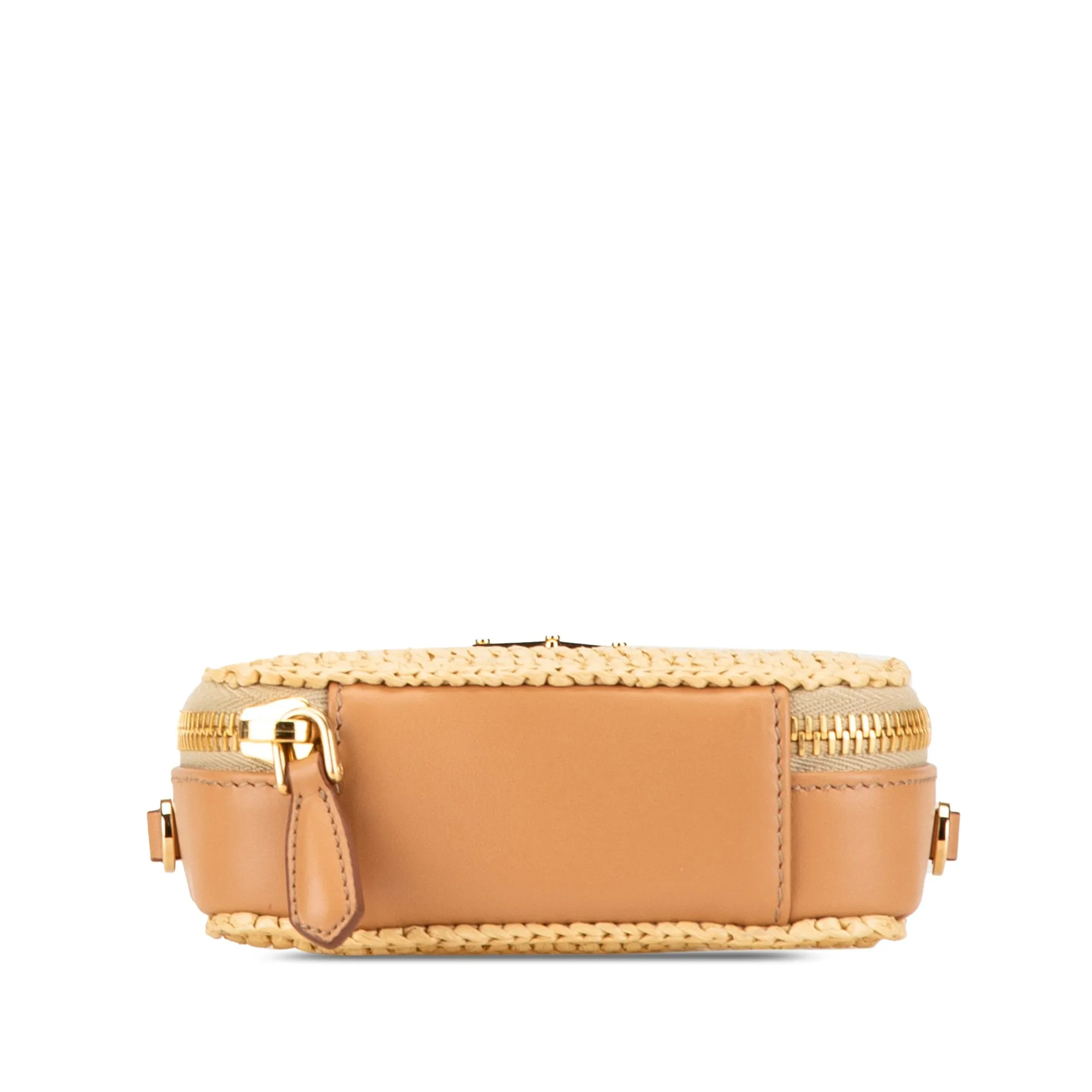 Beige Prada Mini Crochet Satchel