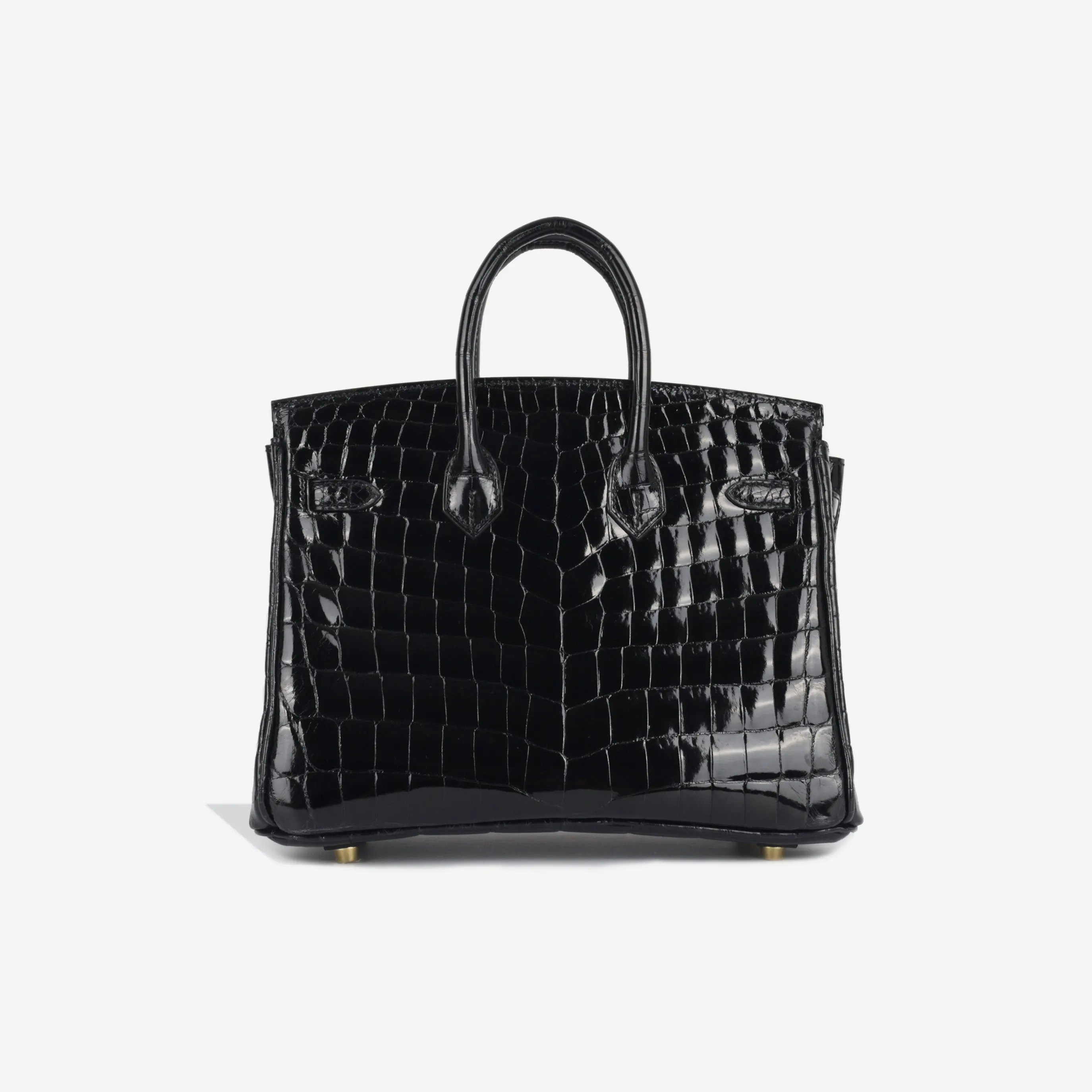 Birkin 25 - Noir Shiny Croc