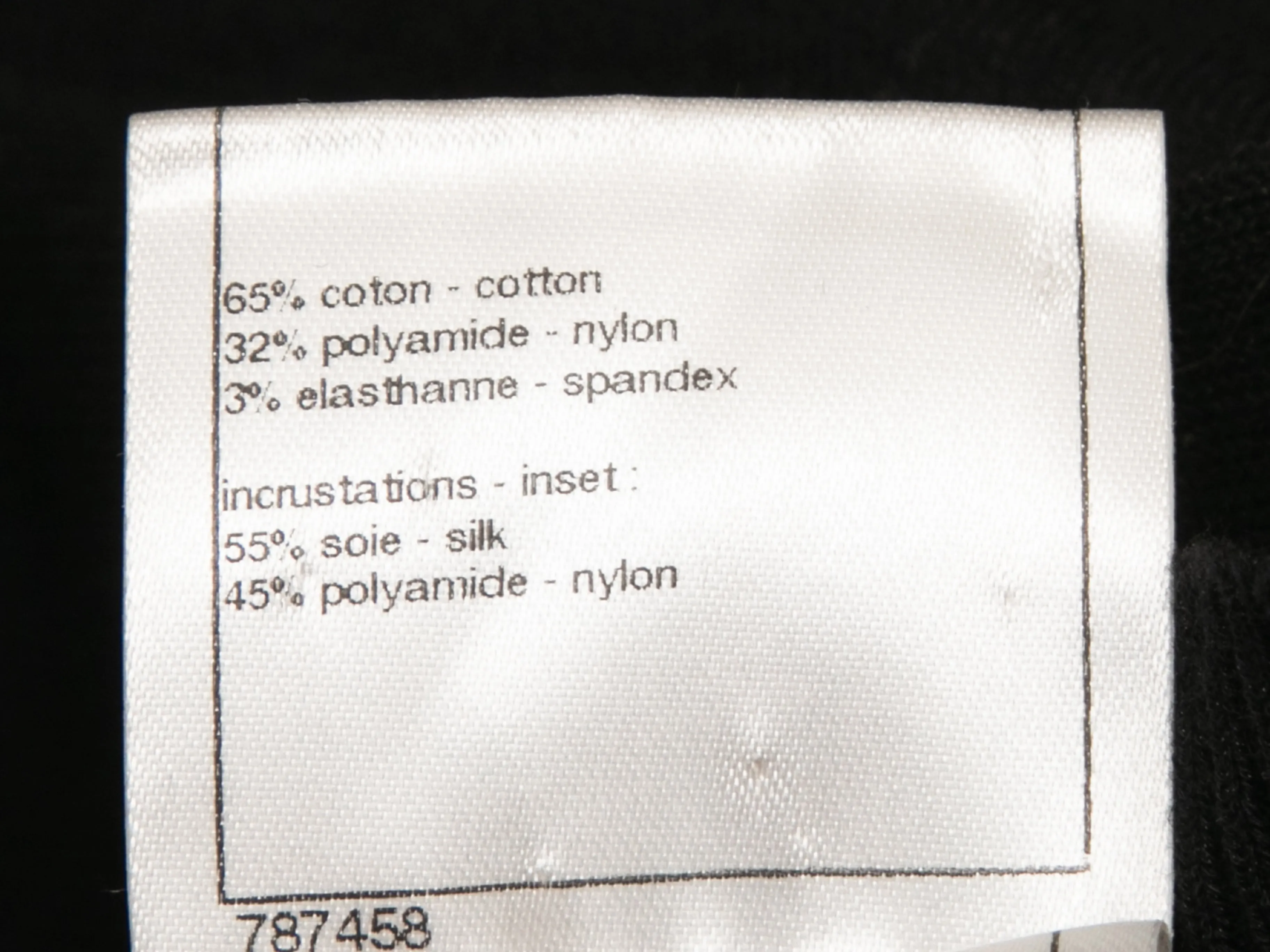 Black & White Chanel Ribbed Tulle-Accented Mini Dress Size FR 42