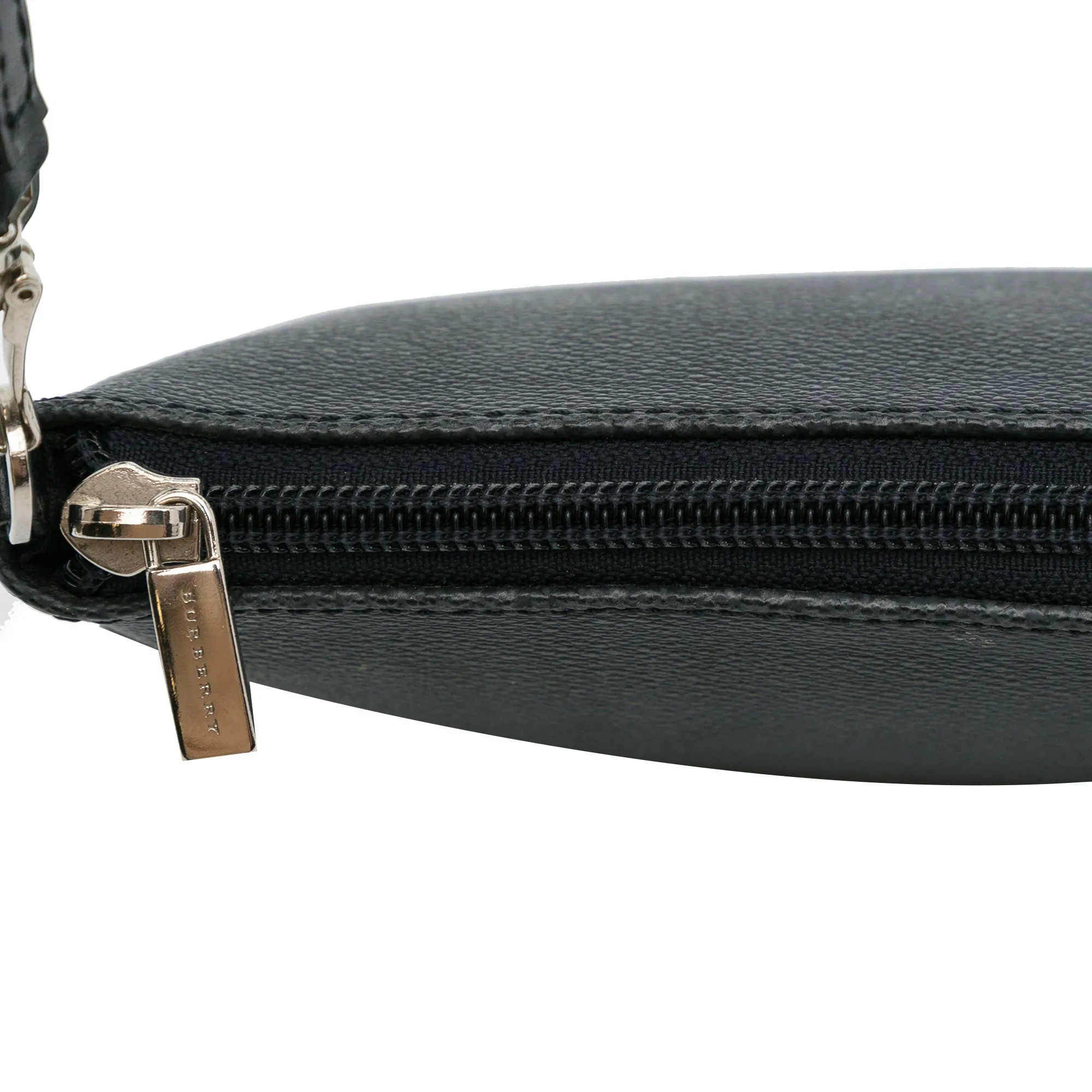 Black Burberry Smoke Check Shoulder Bag
