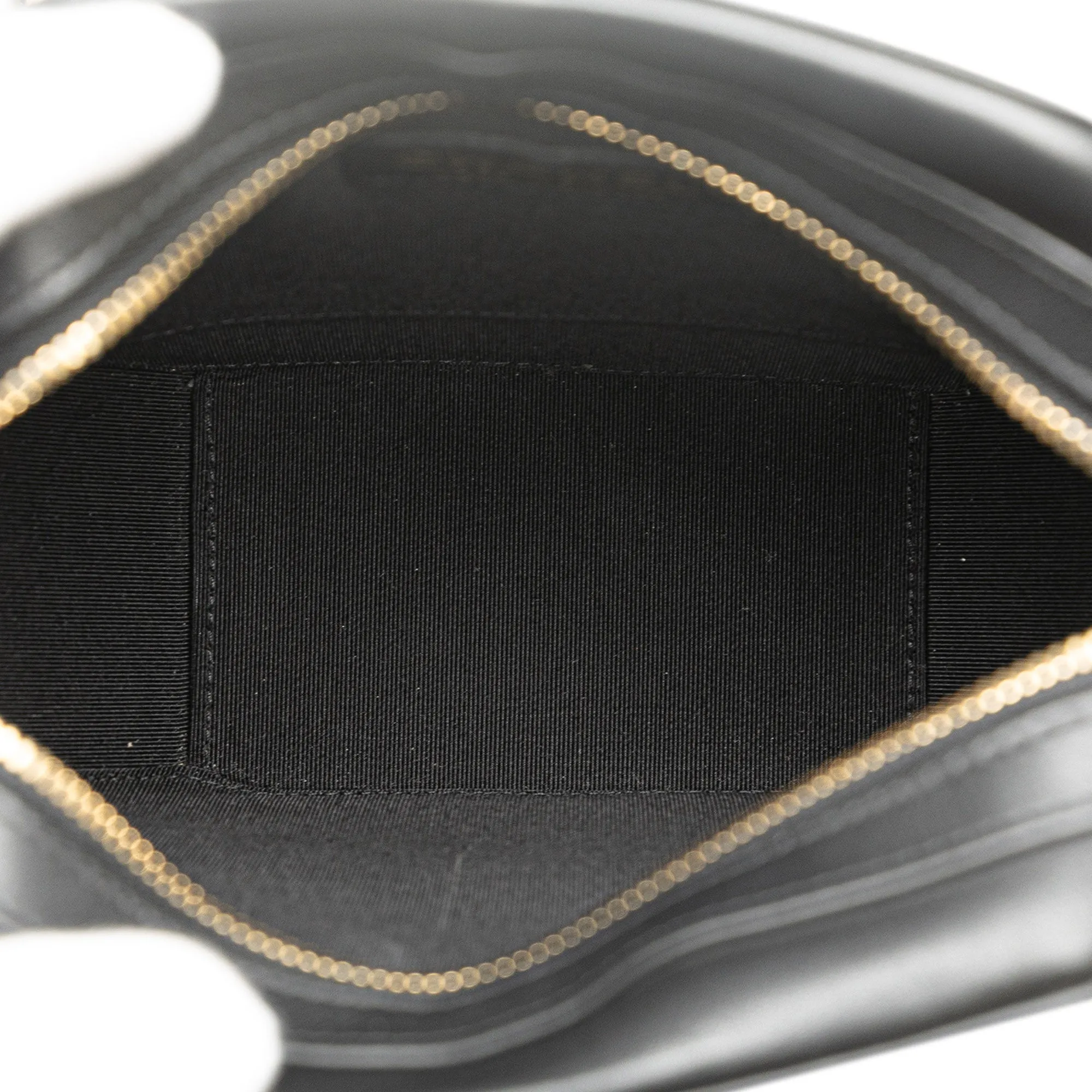 Black Chanel CC Quilted Lambskin Octagon Camera Case Crossbody Bag