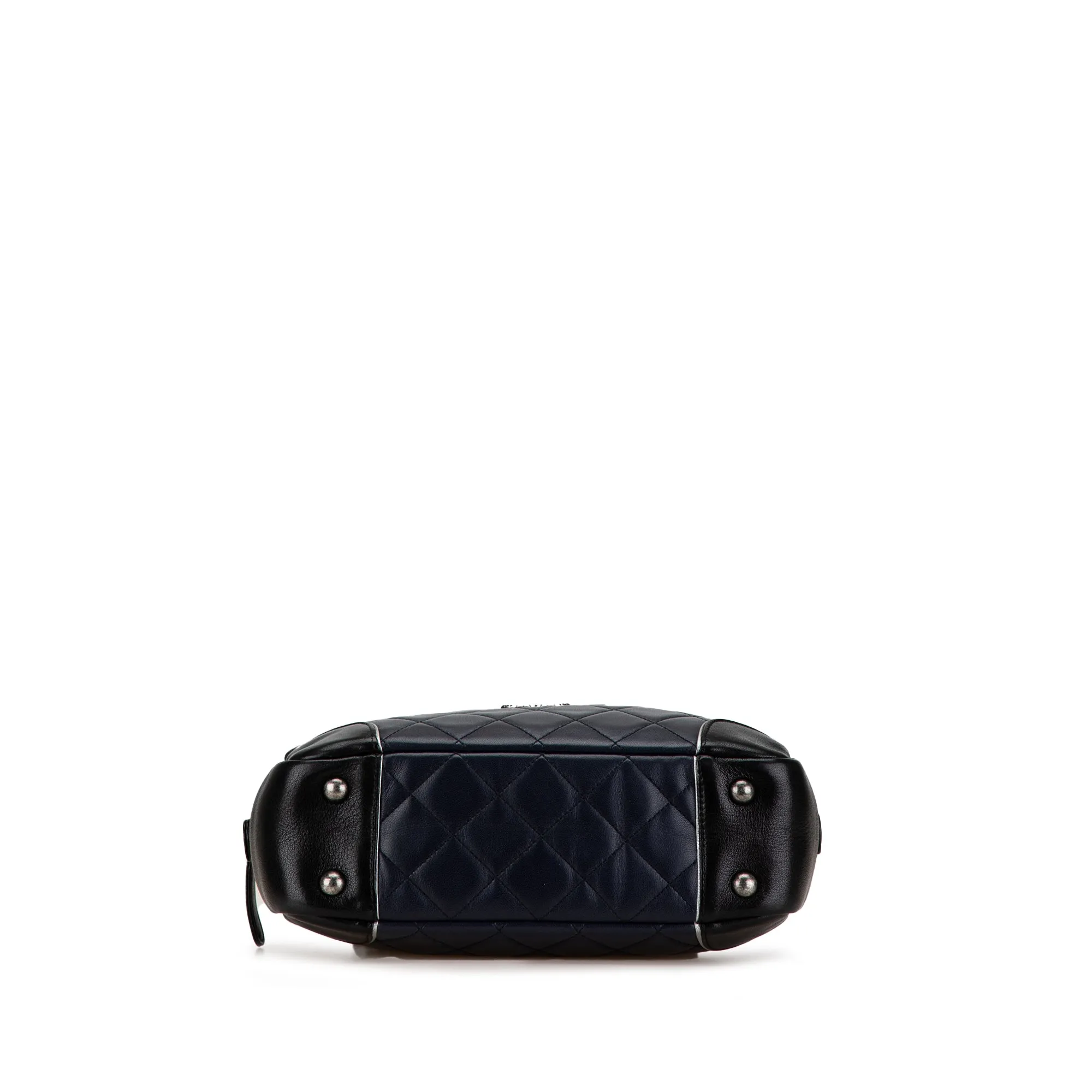 Blue Chanel CC Quilted Lambskin Camera Bag