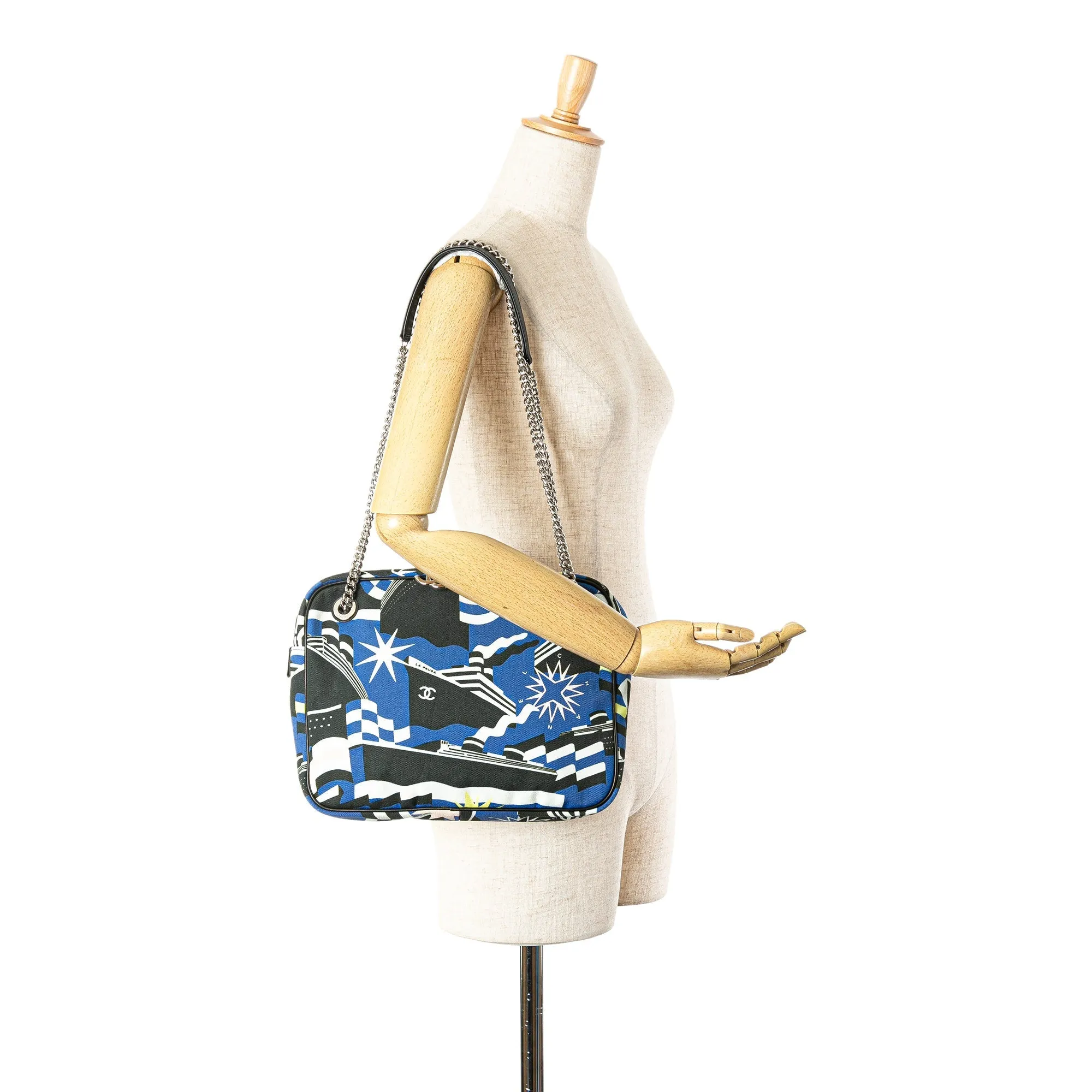 Blue Chanel Small Canvas La Pausa Bay Camera Bag