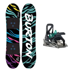 Burton Mini Grom Kids Snowboard and Mini Grom Bindings 2025