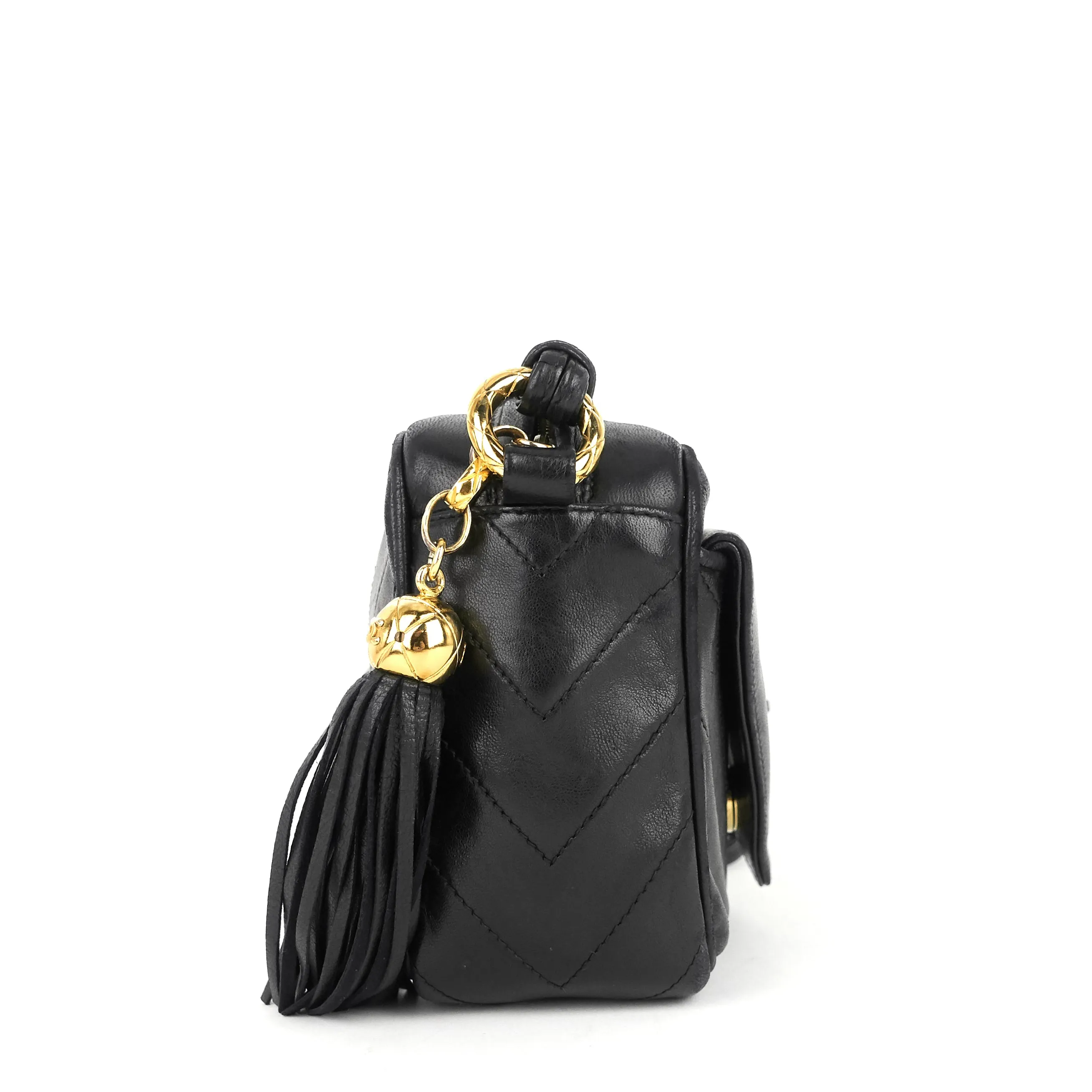CC Camera Lambskin Crossbody Bag