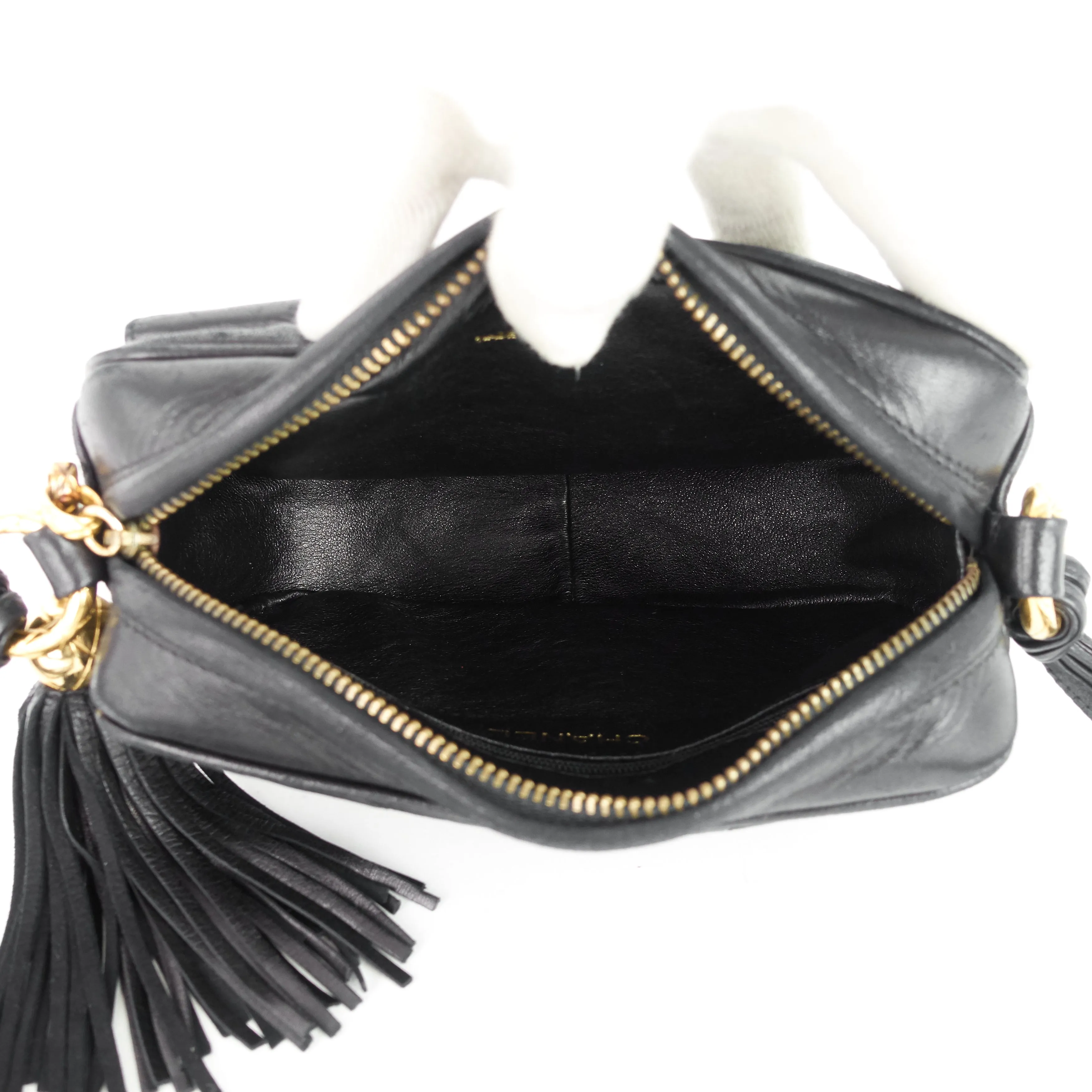 CC Camera Lambskin Crossbody Bag