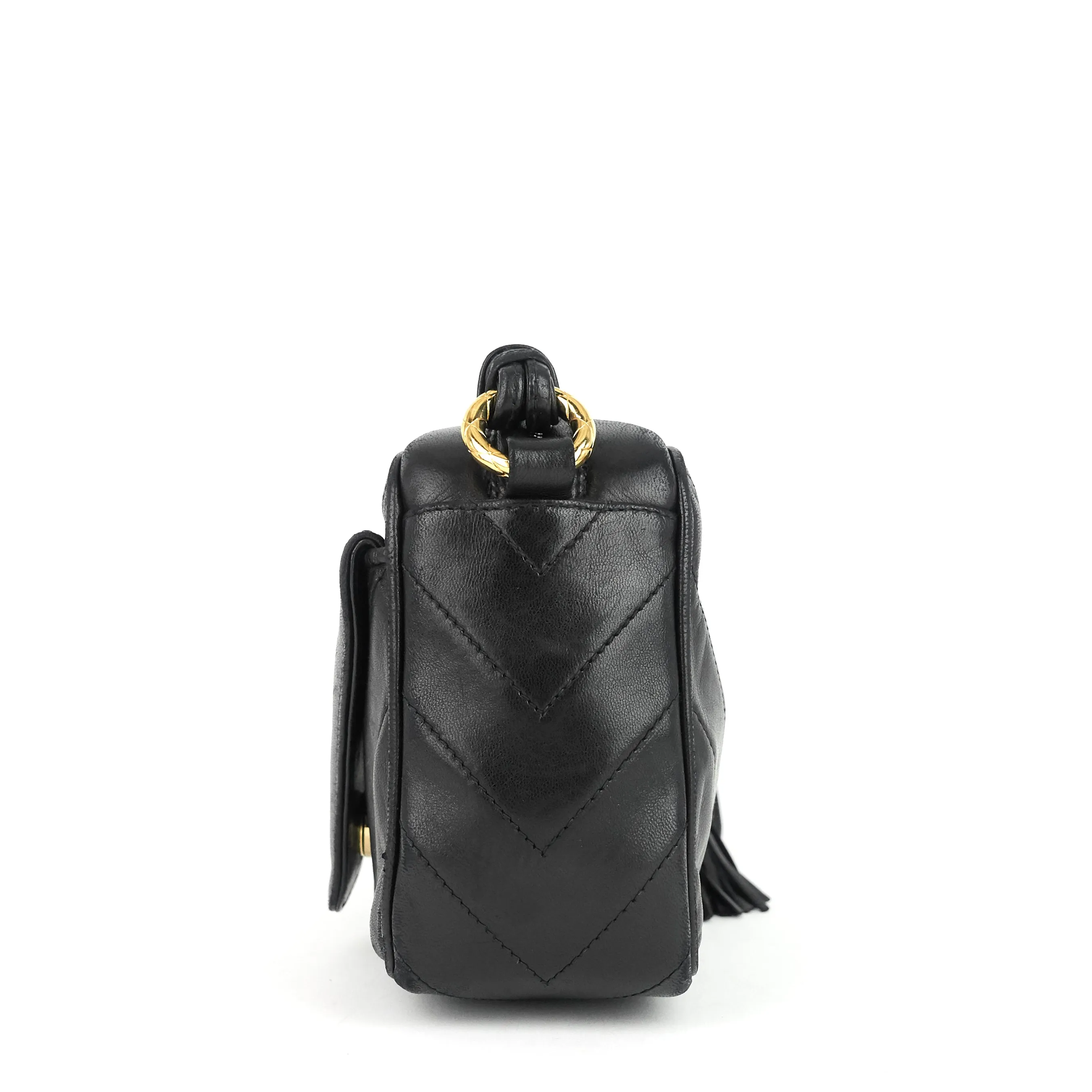 CC Camera Lambskin Crossbody Bag