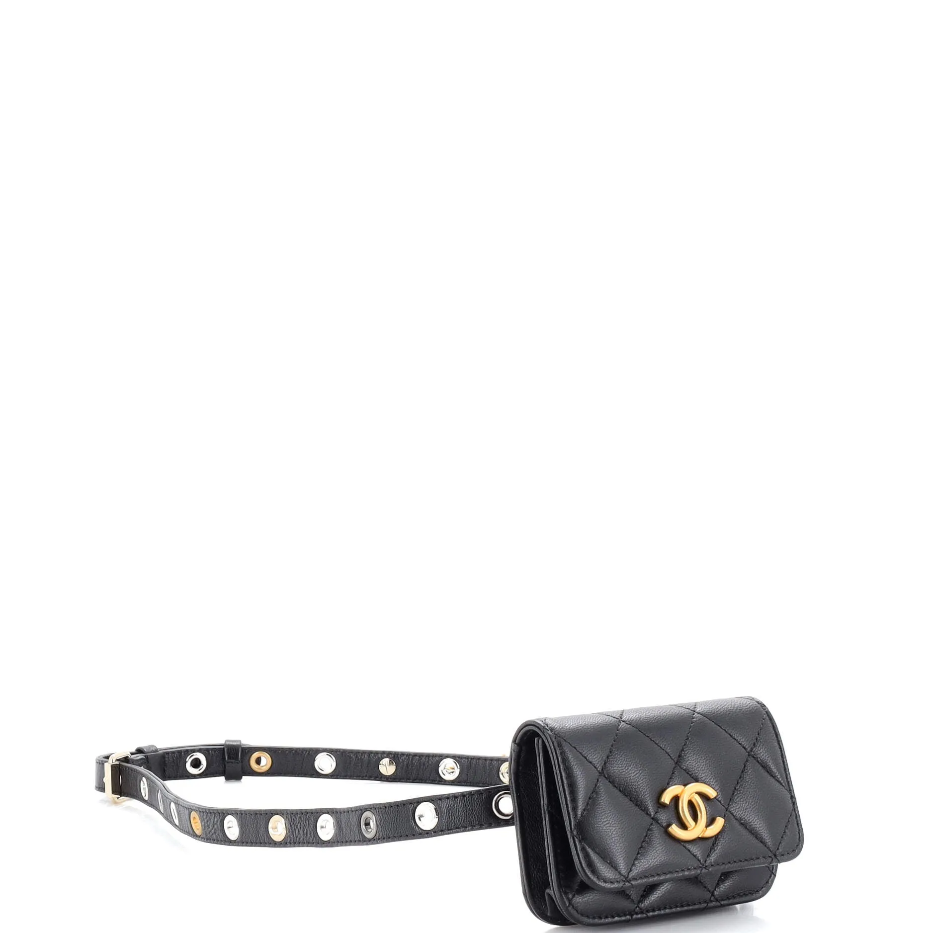 Chanel Cc Flap Double Chain Belt Bag