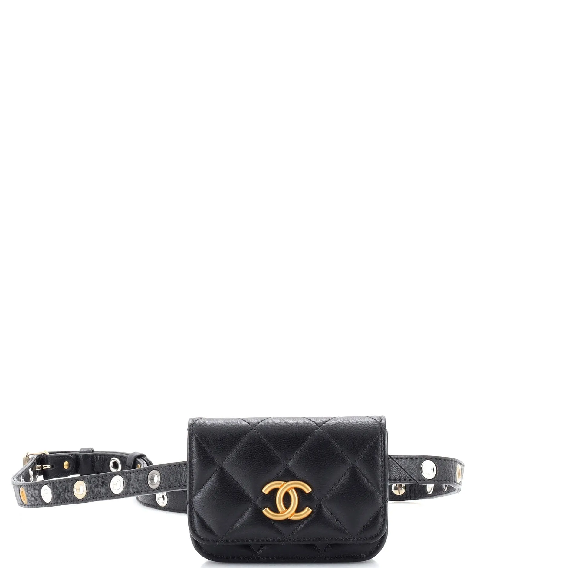 Chanel Cc Flap Double Chain Belt Bag