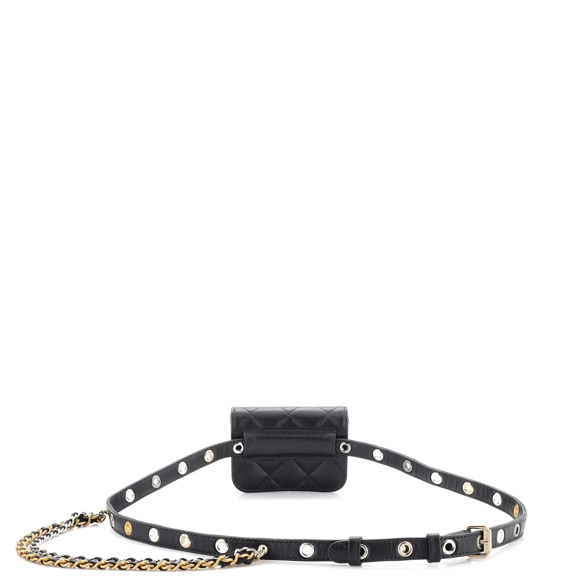Chanel Cc Flap Double Chain Belt Bag