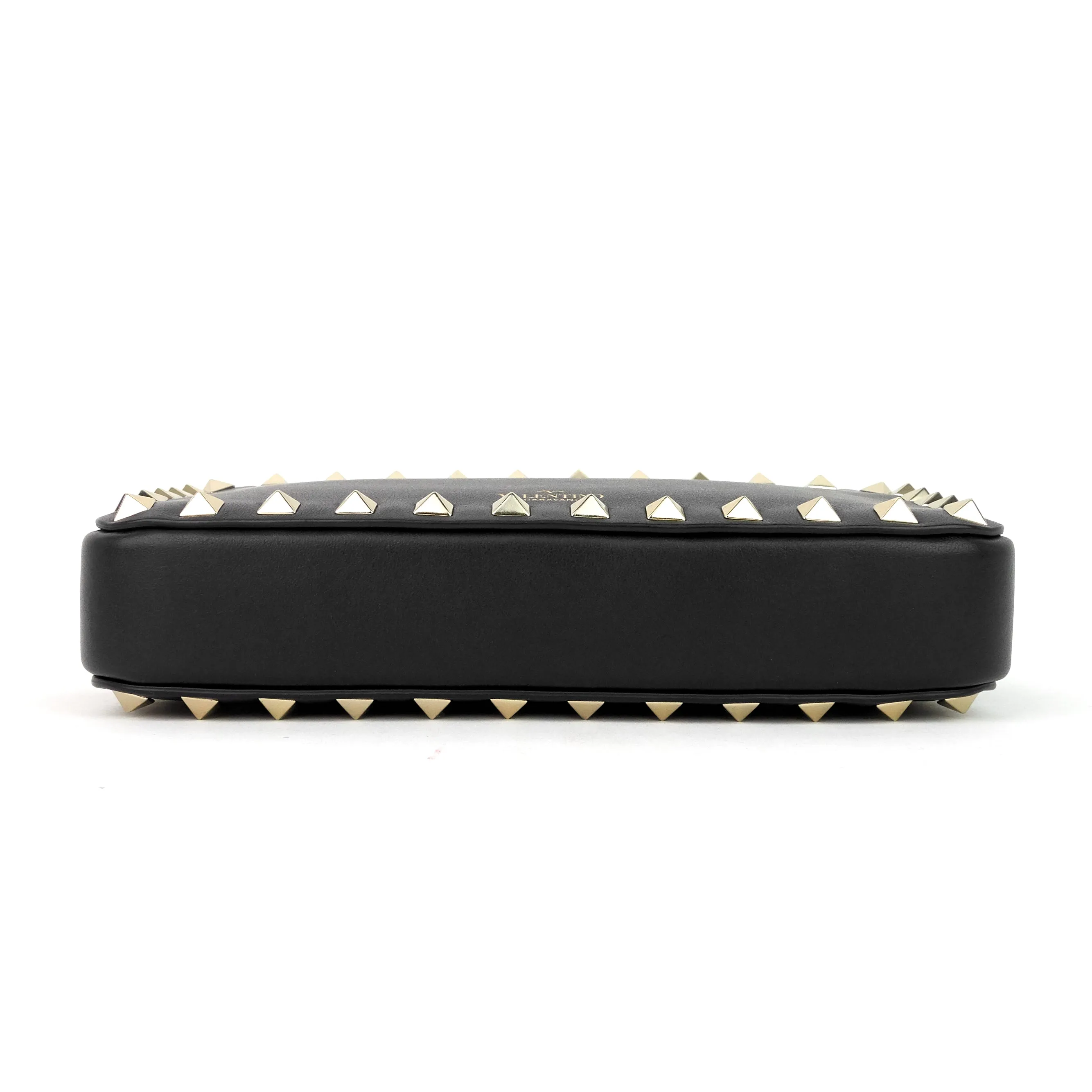 Double Zip Rockstud Leather Camera Bag