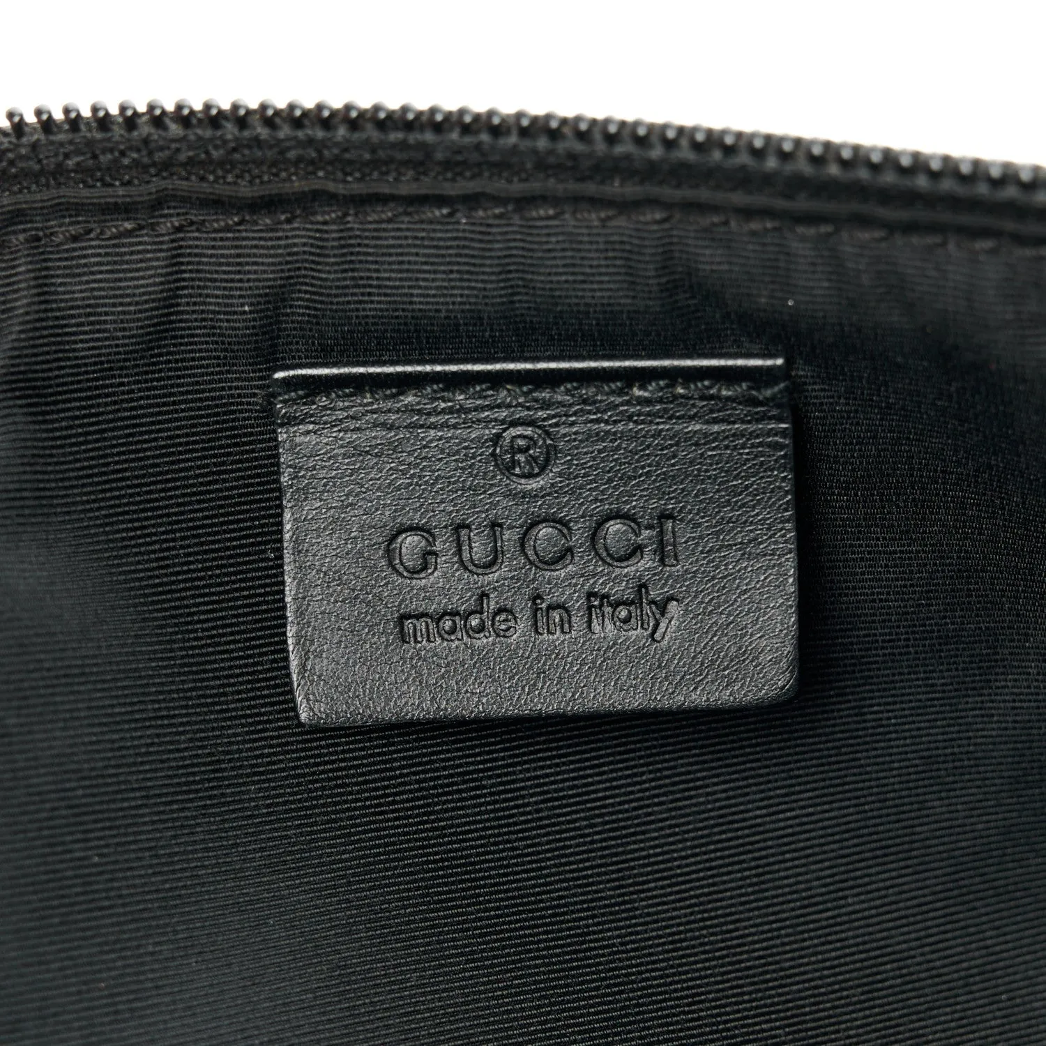 Gucci Denim Boat Pochette Black