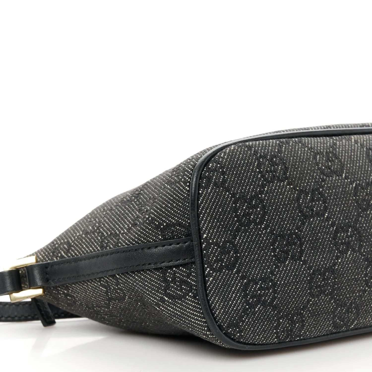 Gucci Denim Boat Pochette Black