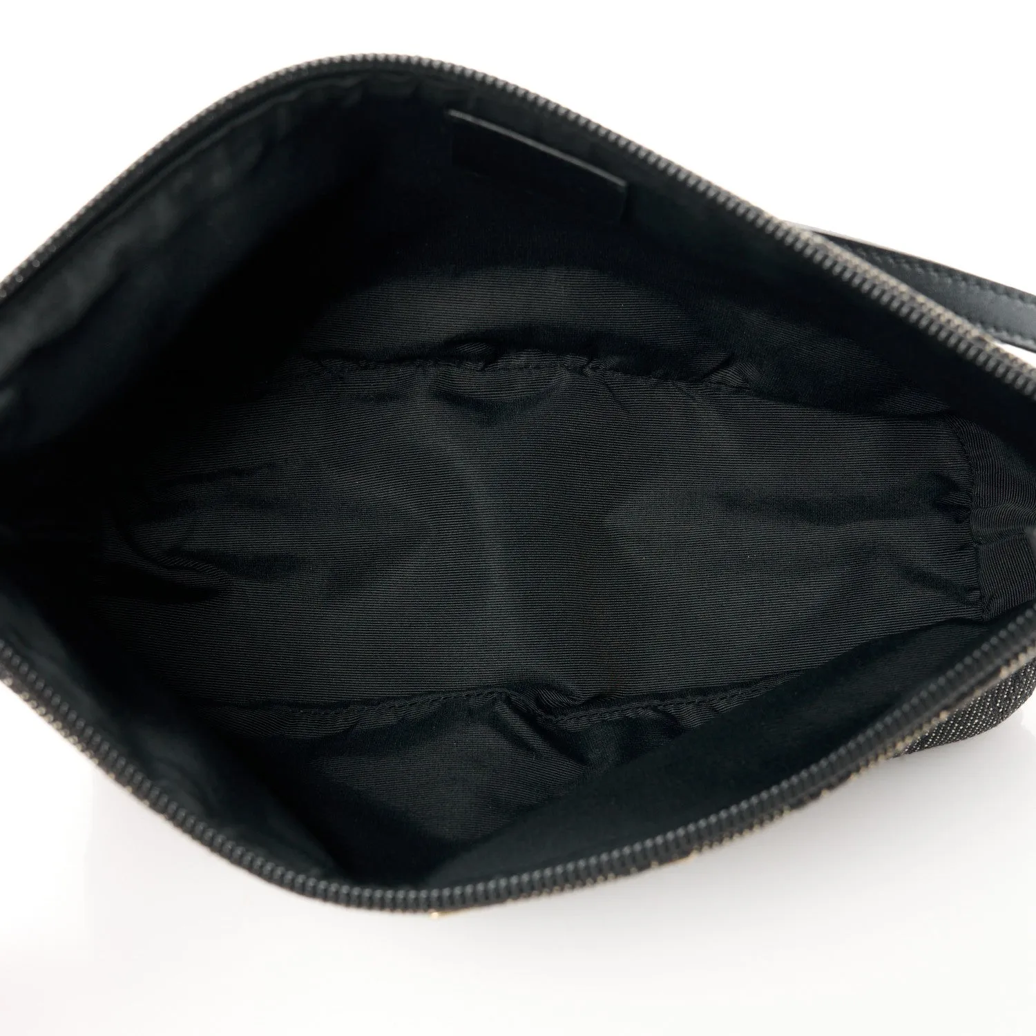 Gucci Denim Boat Pochette Black