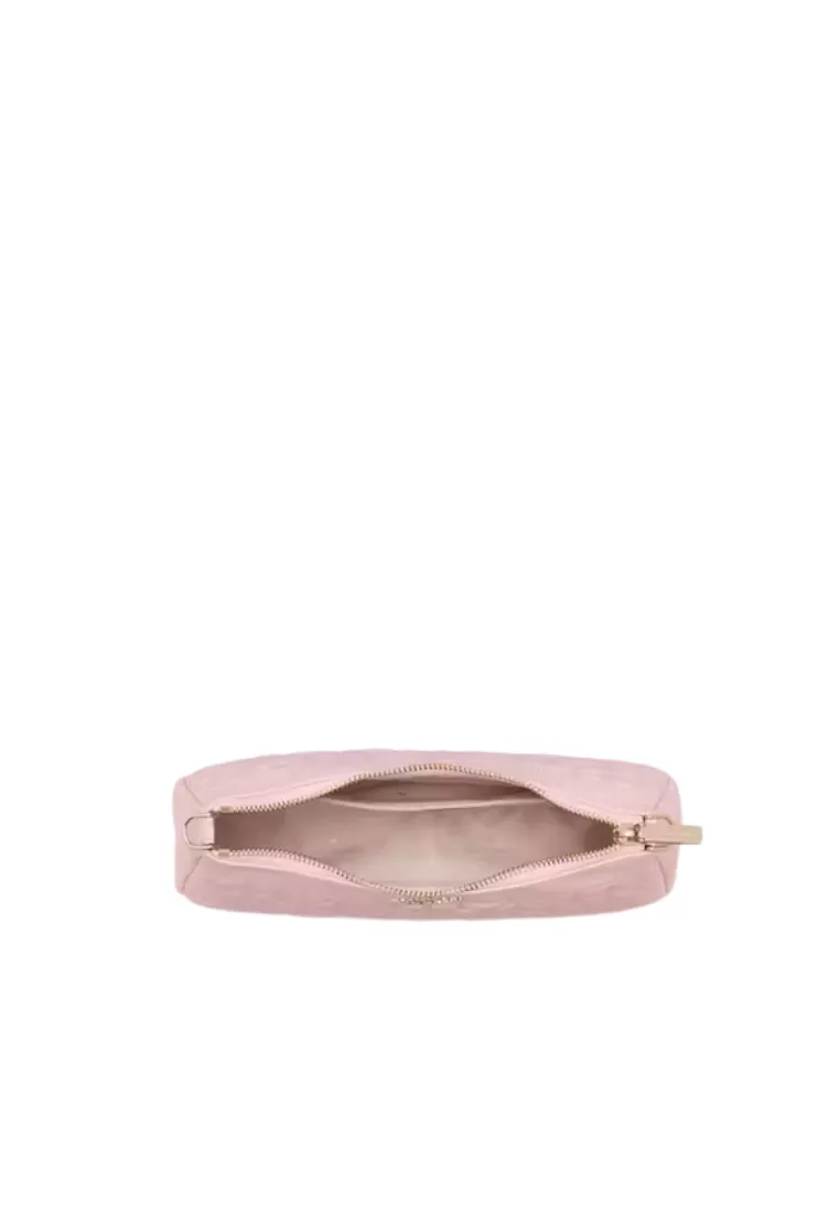 Kate Spade Spade Flower Quilted Nylon Convertible Shoulder Bag In Pink Horiz KK077