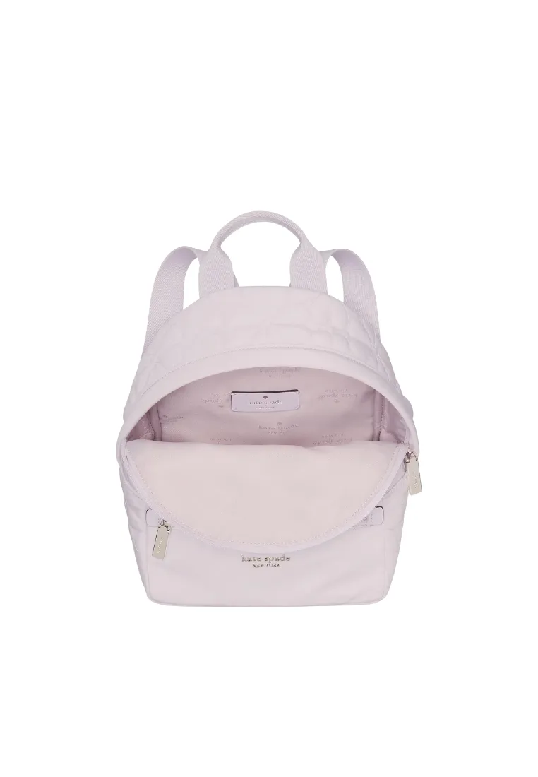Kate Spade Spade Flower Quilted Small Backpack In Pale Amethyst KK158