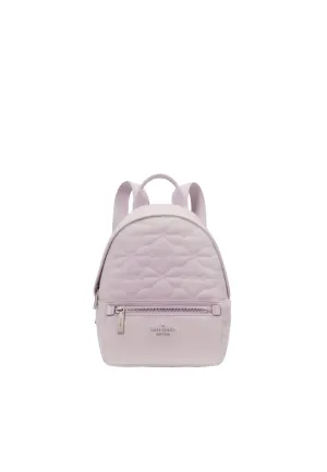 Kate Spade Spade Flower Quilted Small Backpack In Pale Amethyst KK158