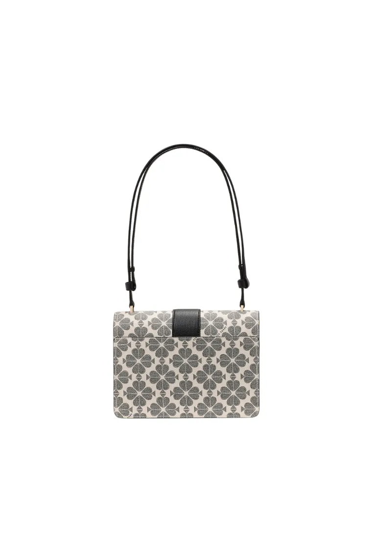 Kate Spade Spade Flower Small Shoulder Bag In Black KK999