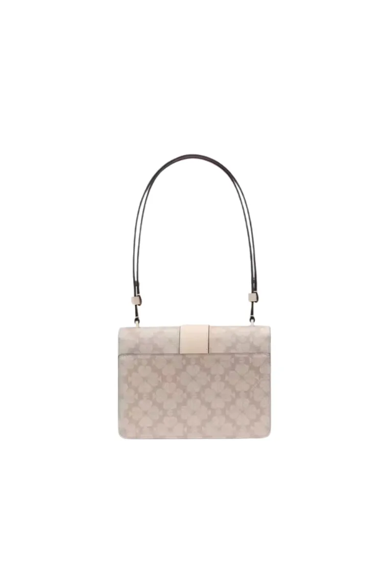 Kate Spade Spade Flower Small Shoulder Bag In Dark Beige KK999