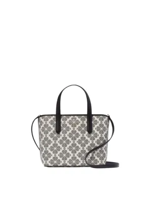 Kate Spade Spade Flower Small Tote Bag In Black KH425