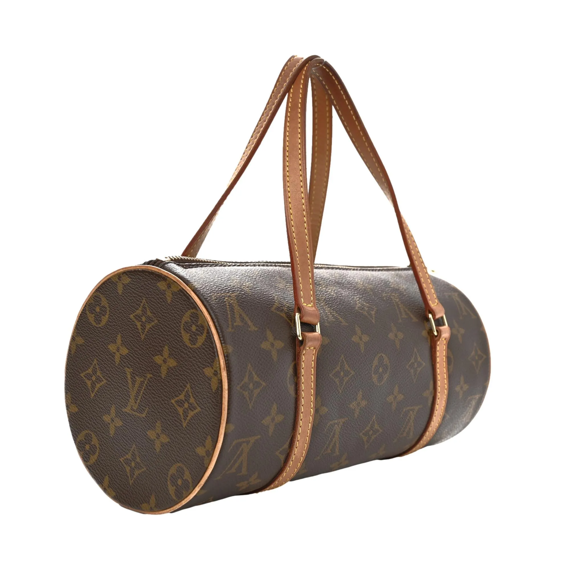 Louis Vuitton Papillon 26 Brown Monogram Canvas Top Handle Bag