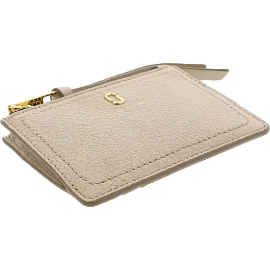 Marc Jacobs Women's Softshot Multi Leather Credit Card Wallet Cream