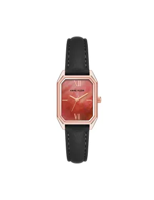Octagonal Shaped Leather Strap Watch
