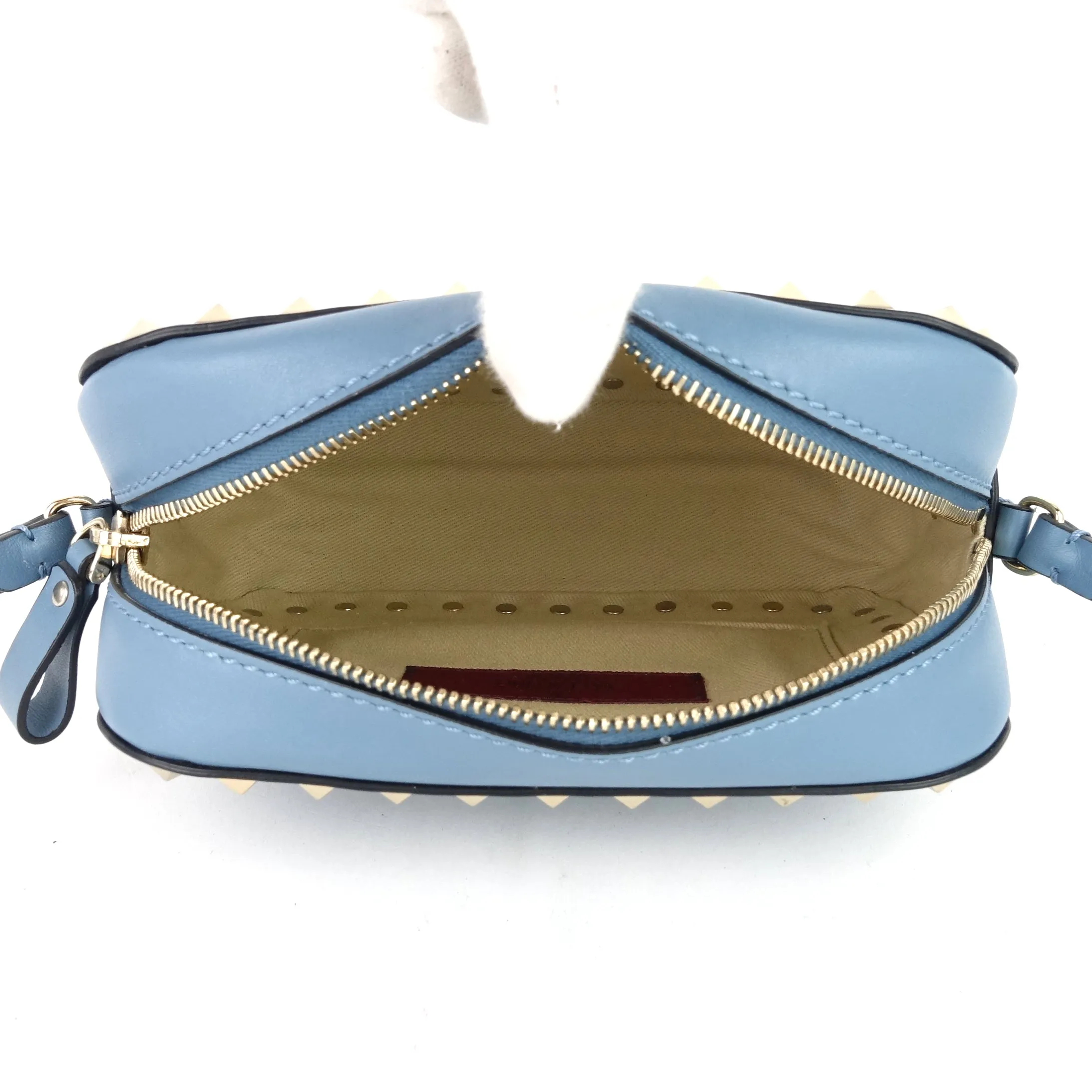 Rockstud Leather Camera Bag