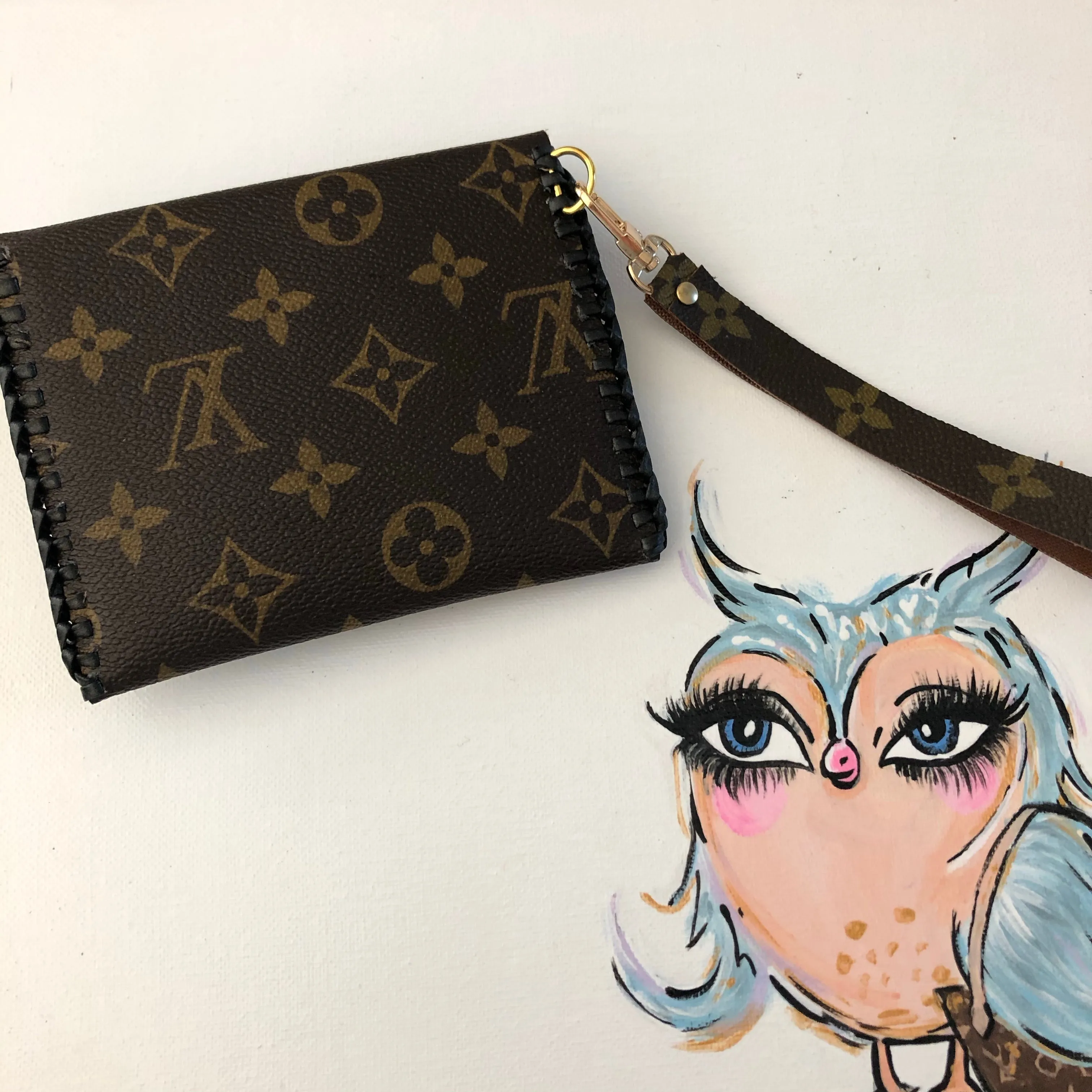 The Cardinal - Blingy Vintage Card Holder/Wallet/Keychain