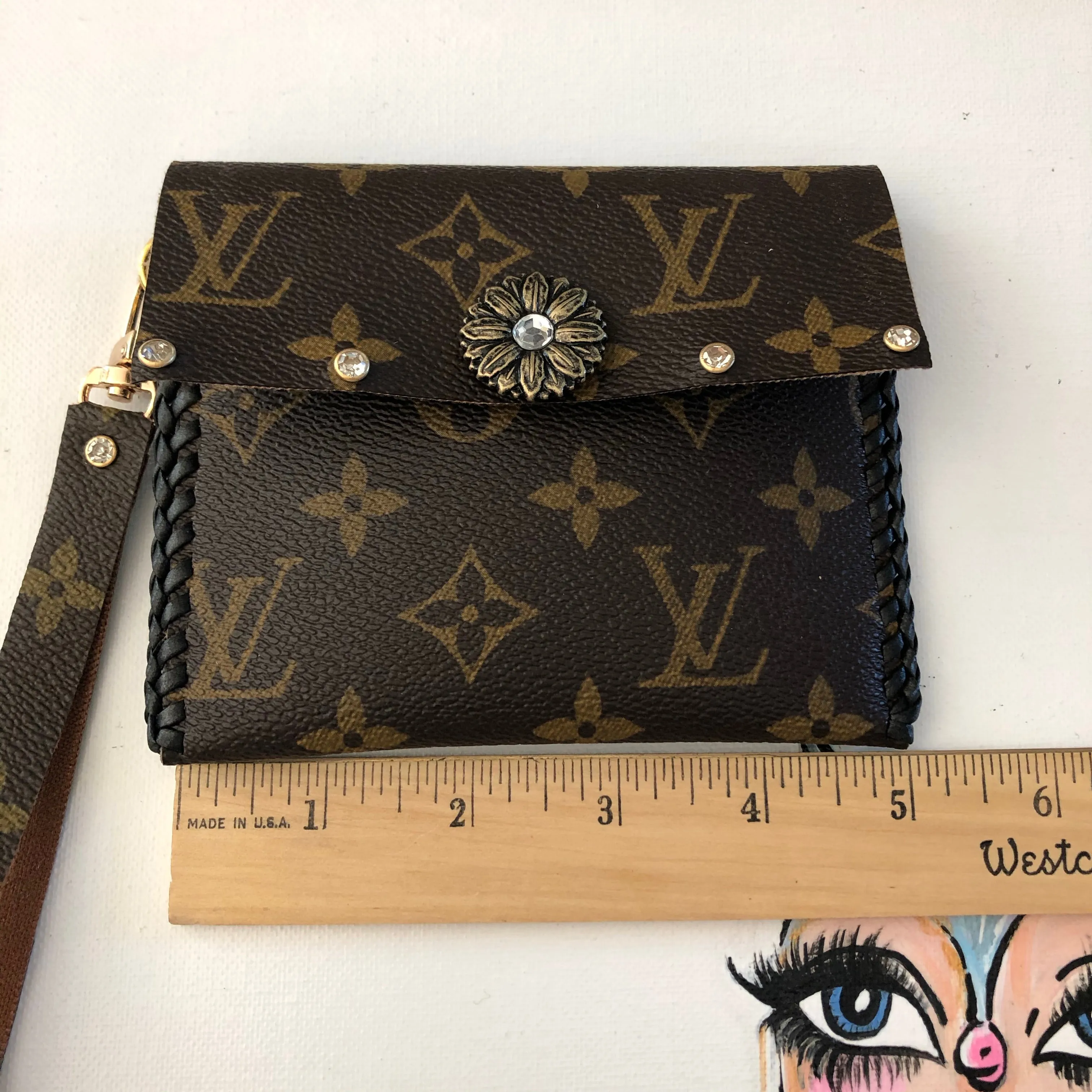 The Cardinal - Blingy Vintage Card Holder/Wallet/Keychain